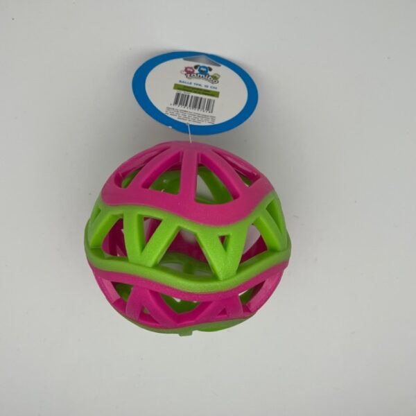 Balle TPR 10 cm vert fuschia