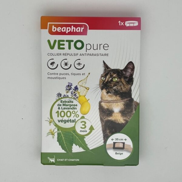 Collier répulsif antiparasitaire chat et chaton