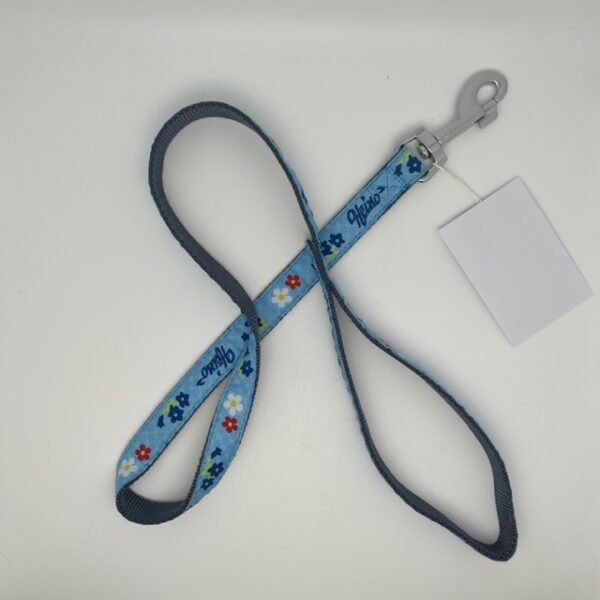 Laisse flower bleue