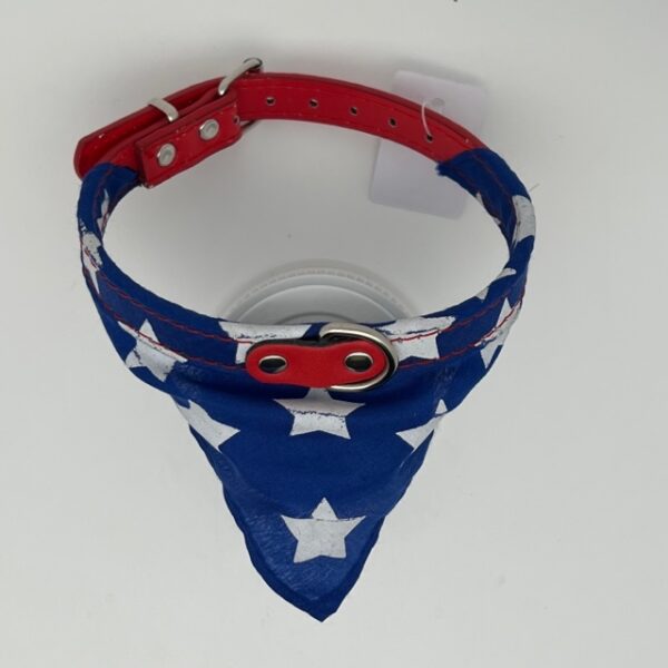 Collier chien bandana S étoiles – Image 2