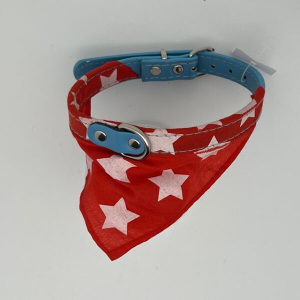 Collier chien bandana S étoiles – Image 3