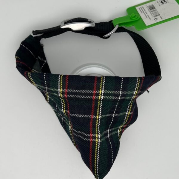 Collier chien bandana S écossais