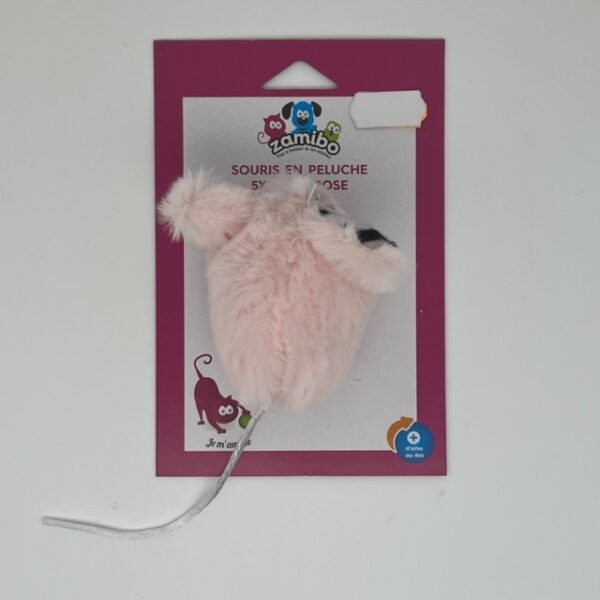 Jouet chat souris peluche 5x13cm