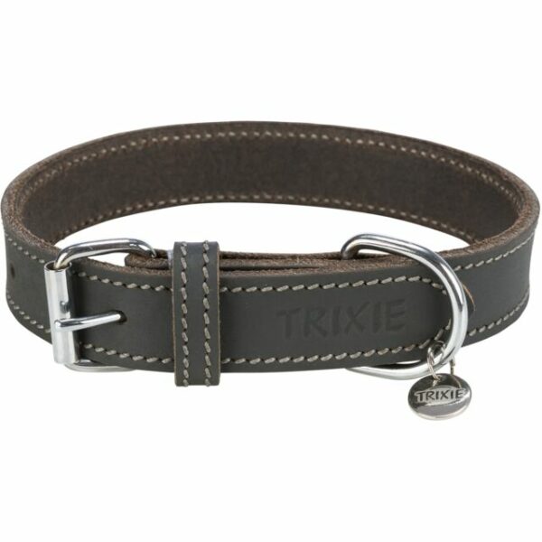 Collier chien Rustic en cuir gras – Image 2