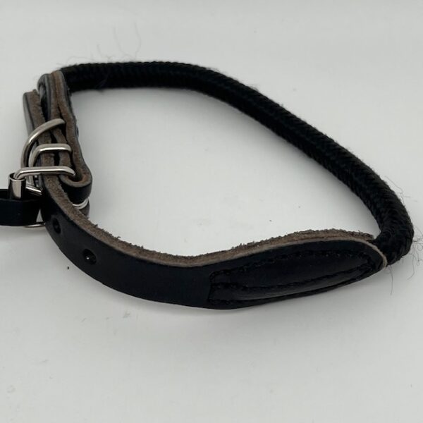 Collier chien cuir et corde