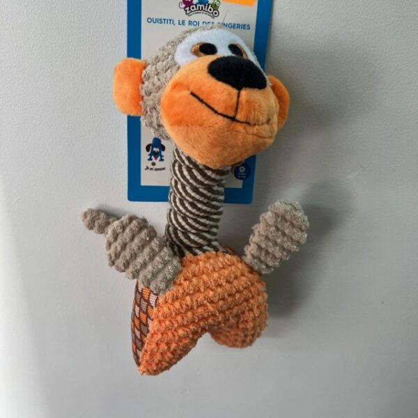 Peluche singe sonore