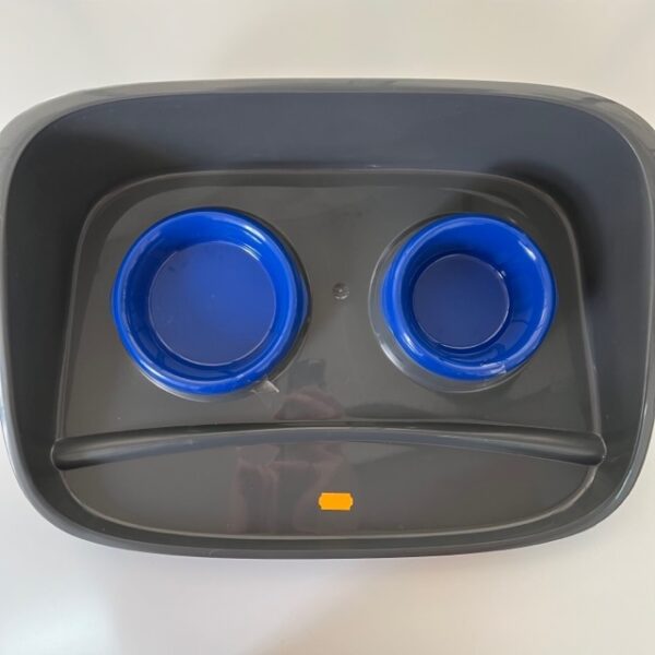 Plateau 2 gamelles plastique