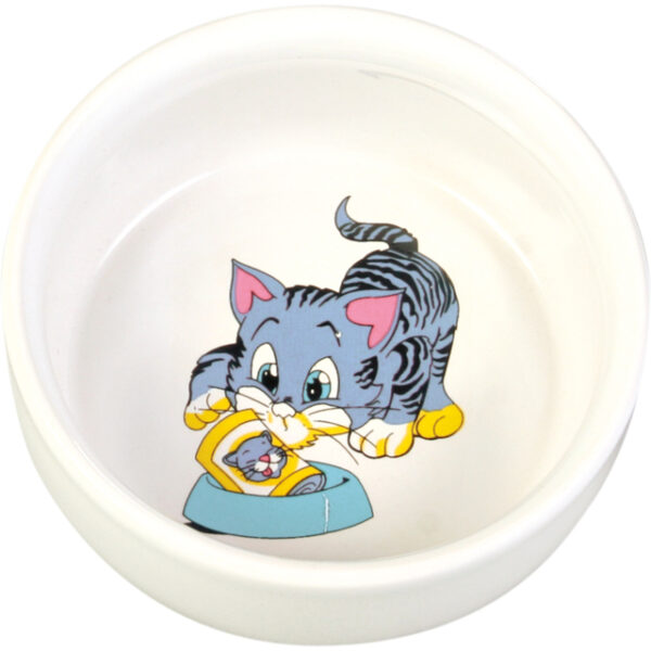 Gamelle chat avec gamelle - en céramique