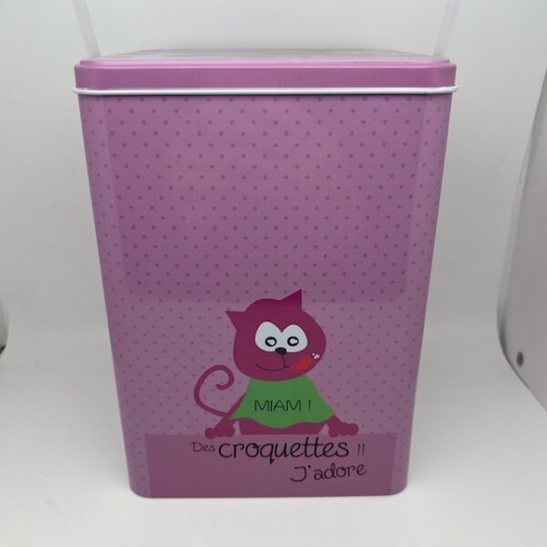 Boite à croquettes métal chat – Image 2