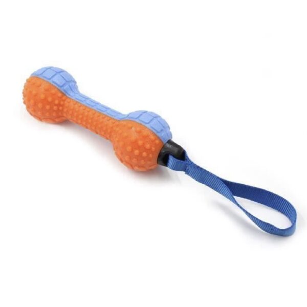 Jouet chien os TPR avec corde