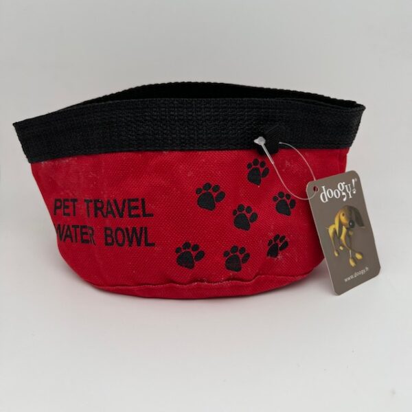 Gamelle souple rouge/noir 16.5 x 9 cm