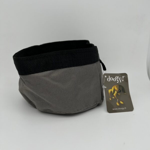 Gamelle souple gris 16.5 x 9 cm