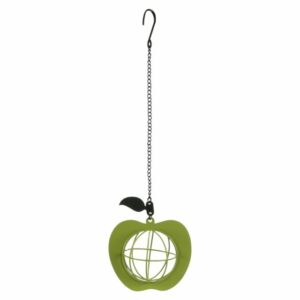Mangeoire boule de graisse pomme en métal