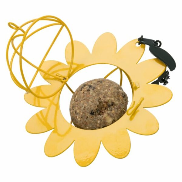 Mangeoire boule de graisse fleur en métal – Image 3