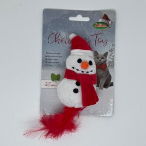 Jouet pour chat bonhomme de neige 13cm