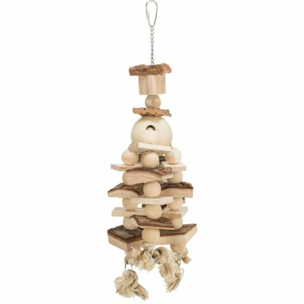 Jouet sur chaine, cordes et perles bois – Image 3