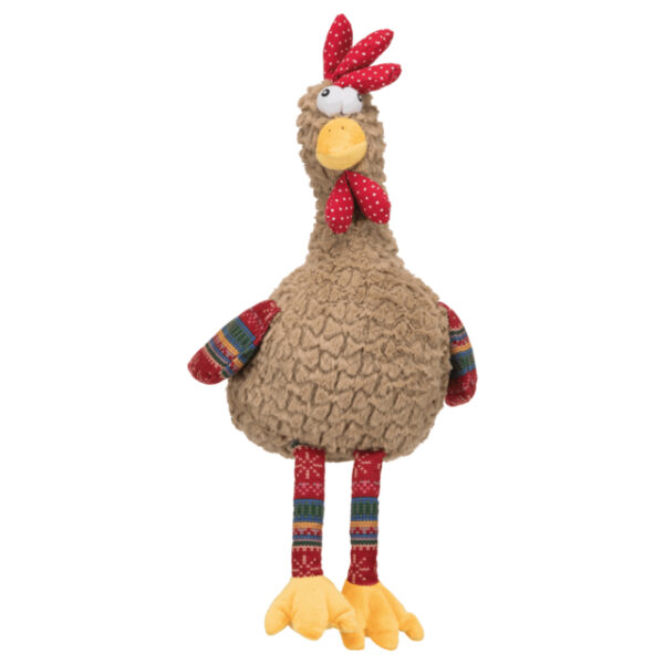 Peluche coq pour chien 60 cm