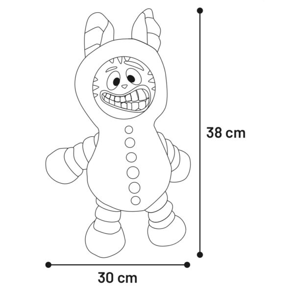 Peluche chien Angra écureuil gris – Image 2