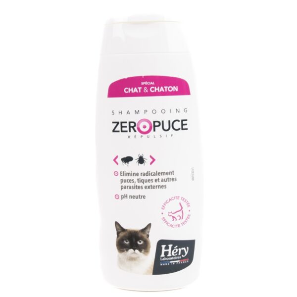 Shampooing chat Héry zéro puces 200ml