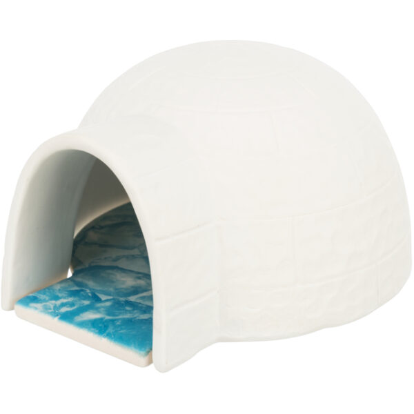 Igloo avec tapis refrigérant souris/hamster