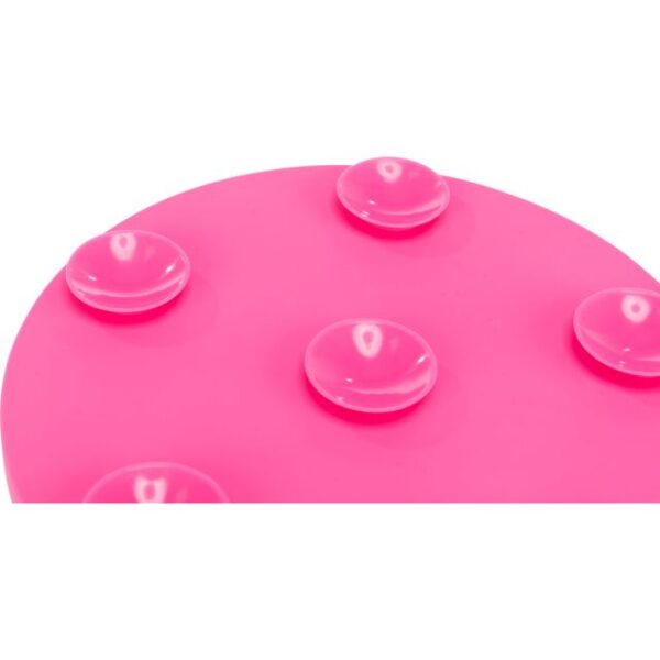 Assiette à lécher 18cm rose avec ventouses – Image 2