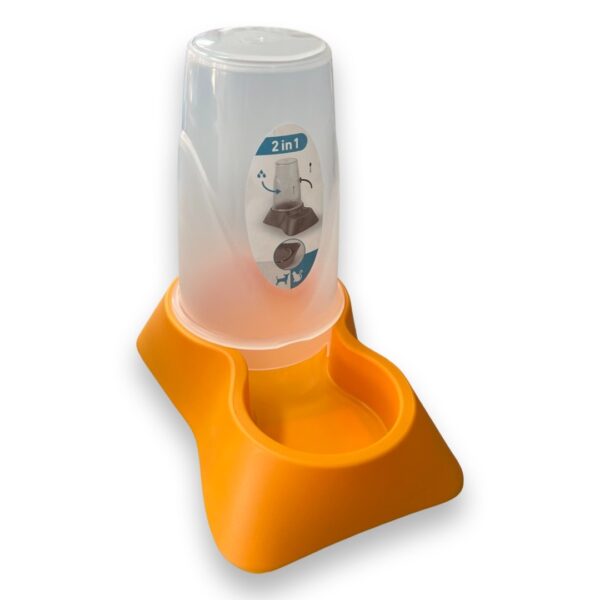 Distributeur eau ou croquettes 0.65 l orange