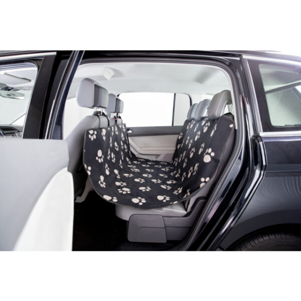 Protège siège de voiture 140x145cm noir pattes beige