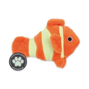 Poisson clown phosphorescent en peluche