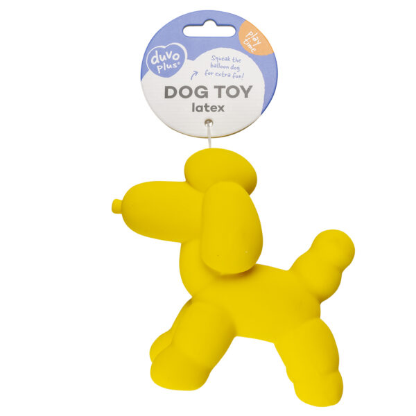 Latex balloon caniche jaune – Image 2