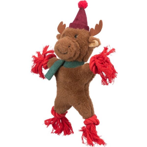 Renne en peluche et corde – Image 2