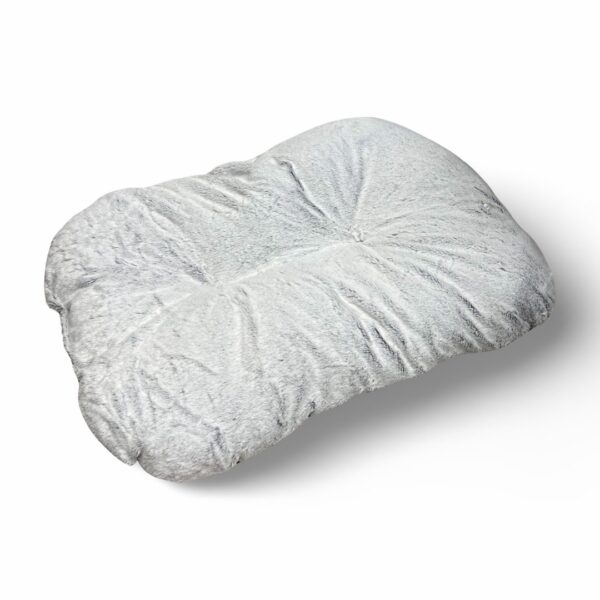 Matelas velours polaire gris