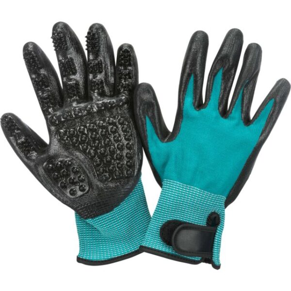 Gants soin du pelage avec doigts