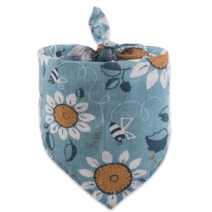 Bandana chien fleurs et abeilles