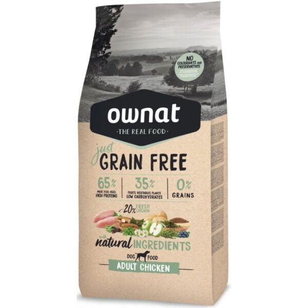 OWNAT chien Just grain free Adult chicken