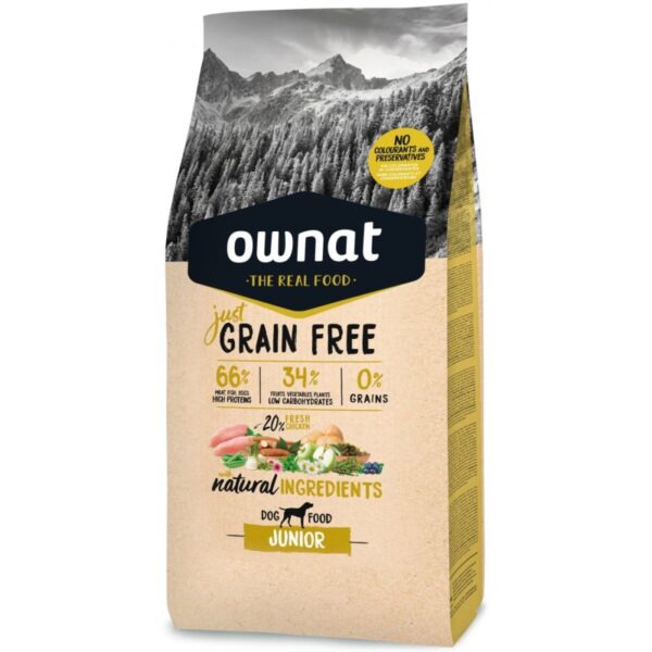 OWNAT chien Just grain free Junior chicken