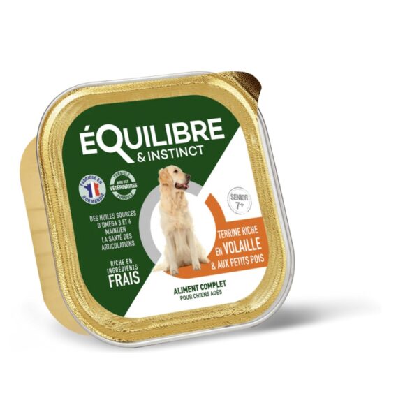 Patée Equilibre & Instinct pour chiens agés - Volaille 300g