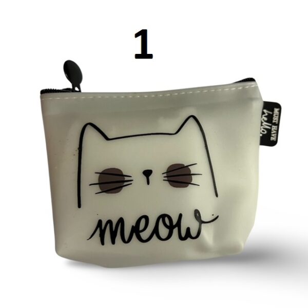 Porte monnaie chat