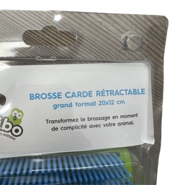 Brosse carde rétractable 20x12cm – Image 3