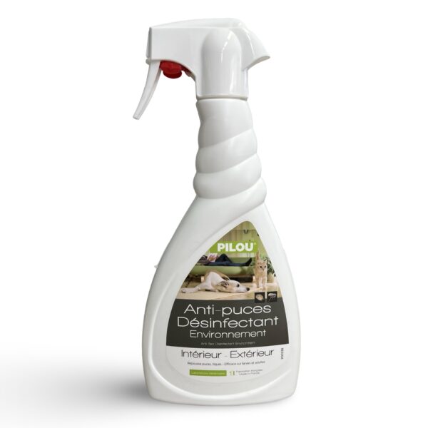 Spray anti-puces et désinfectant environnement 0.5 l