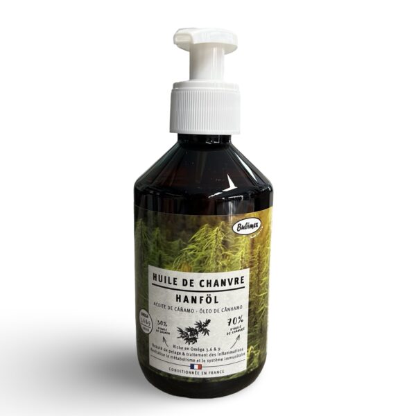 Huile de chanvre chien et chat 250ml