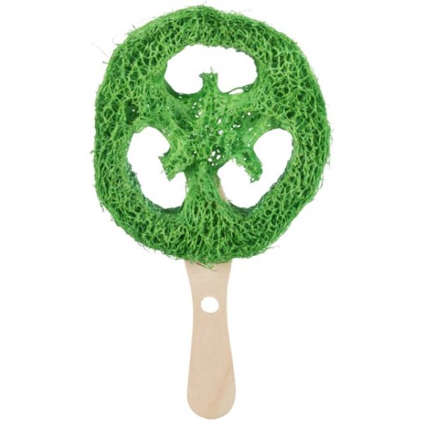 Jouet en luffa/bois pour rongeurs
