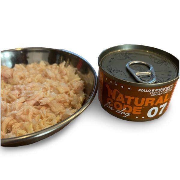 NATURAL CODE Chien Poulet et jambon 90g – Image 2