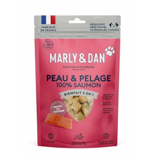 Marly&Dan chien Peau & Pelage 100% saumon 50g