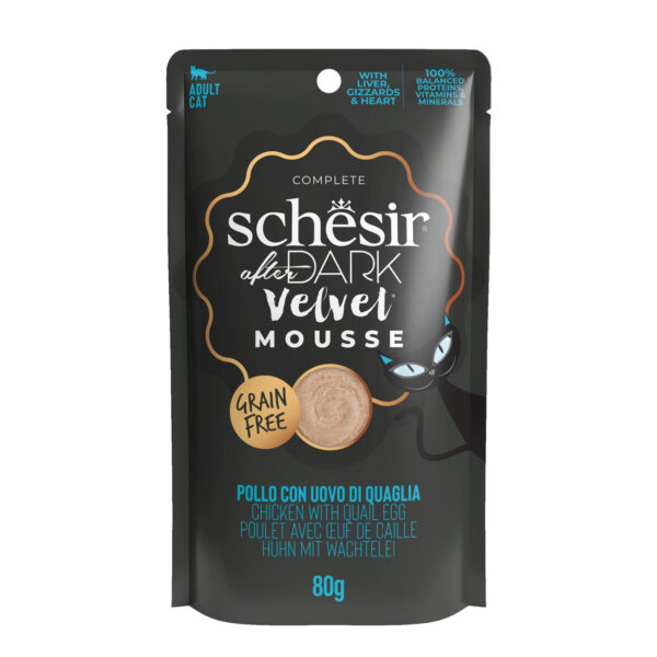 SCHESIR After Dark Velvet Mousse - Poulet avec Oeuf de caille