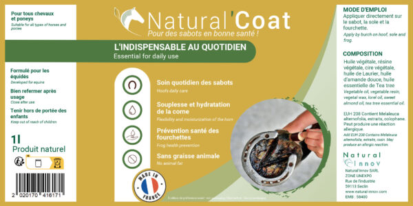 Natural Innov Natural'coat incolore 500ml – Image 2