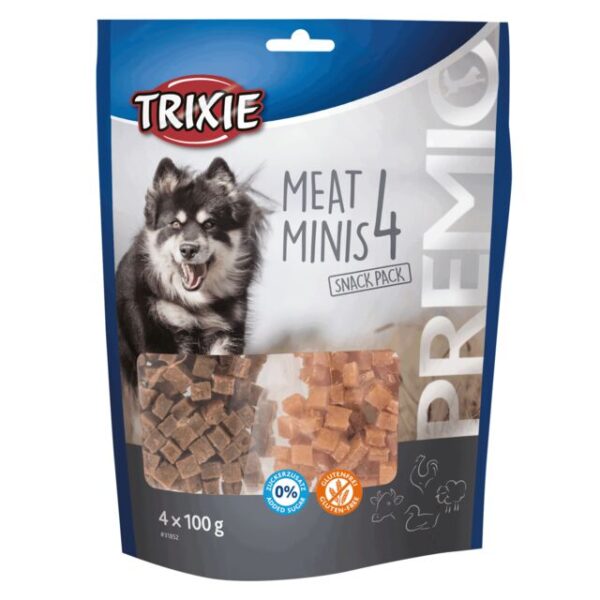Snack pack minis 4x100g poulet, canard, boeuf, agneau