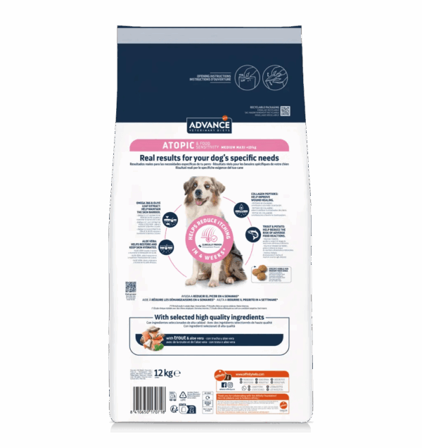 ADVANCE Chien Atopic medium maxi +10kg – Image 2