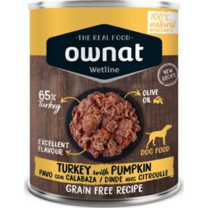 OWNAT Wetline chien Dinde et Citrouille 395g