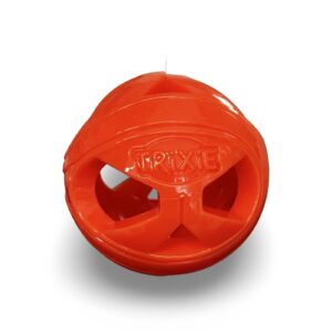 Balle en nid d'abeille en TPE 6cm orange