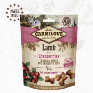 CARNILOVE chien Crunchy snack agneau et airelles 200g